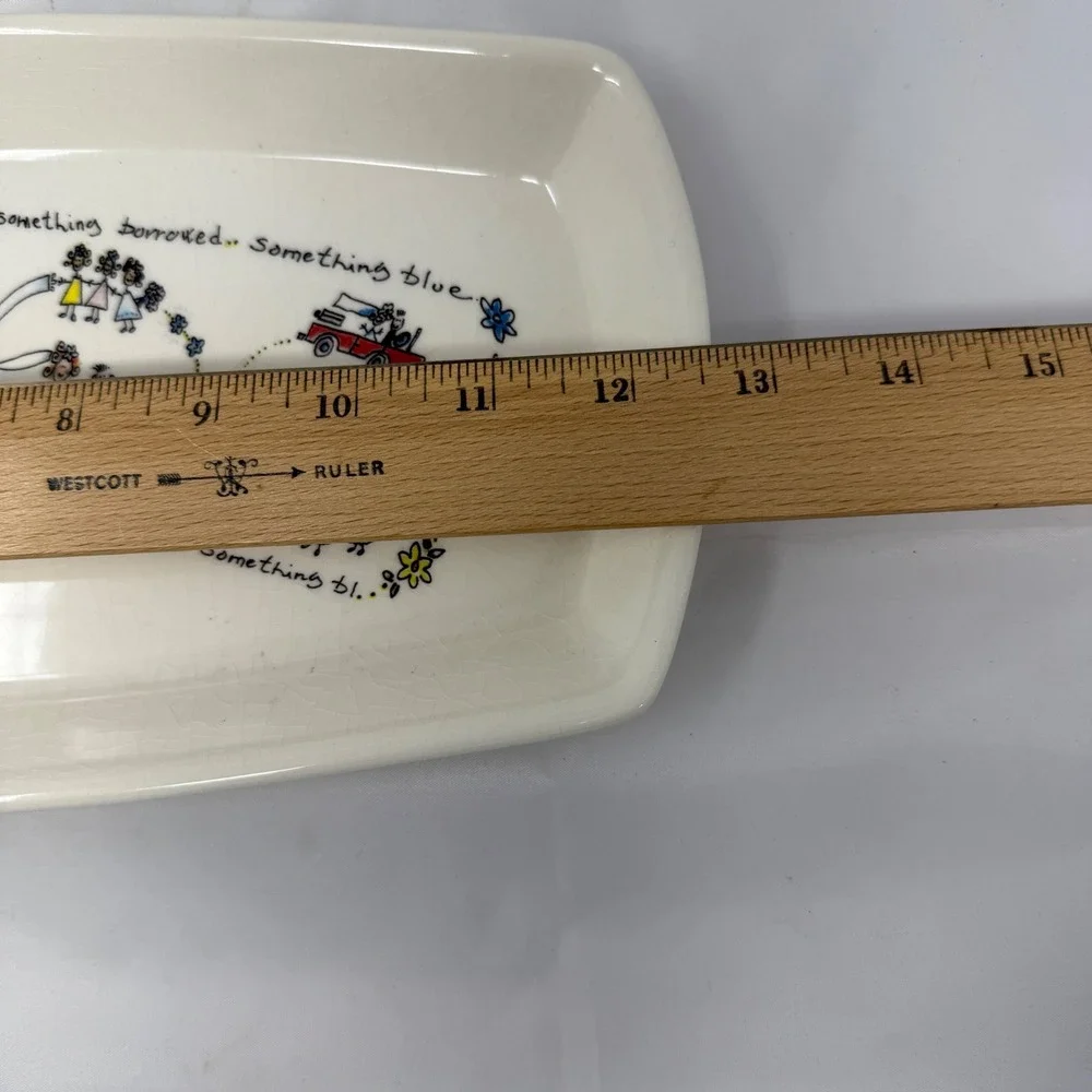 Spose Made in Italy Wedding Something Old Something New Ceramic Serving Platter